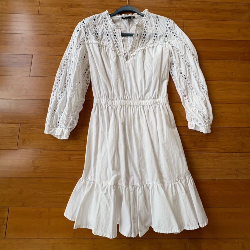 Something Navy White Eyelet Dress
